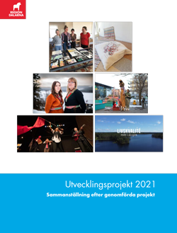 Framsida p&aring; broschyr om utvecklingsprojekt 2021