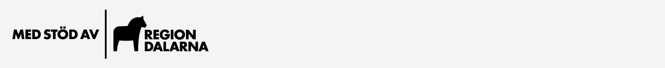 Grafisk märkning: Med stöd från Region Dalarna